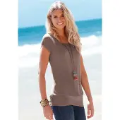 LASCANA T-shirt taupe