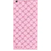 JOOP! Serviette de douche 'Cornflower' camel / gris fumé