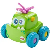 Mattel Camion monstre vert à roulettes Fisher-Price pour les tout-petits