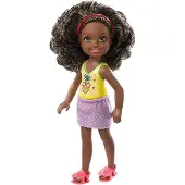 Mattel FXG76 Poupée Barbie Chelsea avec haut en forme d'ananas