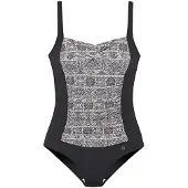 LASCANA Maillot de bain modelant noir / blanc