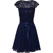 Swing Robe de cocktail marine