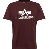 Alpha industries T-Shirt lie de vin / blanc