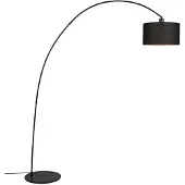 QAZQA Lampadaire moderne en arc noir - Vinossa