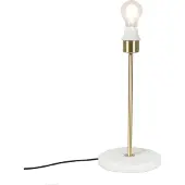 QAZQA Lampe de table classique en laiton avec base en marbre - Kaso
