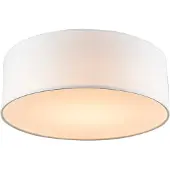 QAZQA Plafonnier blanc 30 cm avec LED - Drum LED