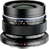 Olympus Objectif hybride M. Zuiko Digital ED 12 mm f/2.0 Noir