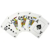 Cartamundi Cartes de poker Texas PC PEEK argentées