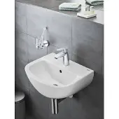 GROHE Keramik Waschbecken, Badezimmer Waschtisch, wandhängend, Überlauf