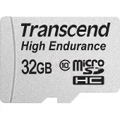 Transcend Haute résistance - Carte mémoire flash (adaptateur microSDHC/SD inclus) - 32 Go - UHS-I U1 / Class10 - SDHC