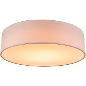 QAZQA Plafonnier rose 40 cm avec LED - Drum LED