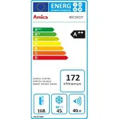 Amica KGC 15633 Y, Réfrigérateur/congélateur, 208 l, ST, 40 dB, 2,5 kg/24h, , Couleur jaune