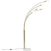 QAZQA Lampadaire Art déco or 5 lumières - Sixties Marmo