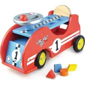 Vilac Porteur voiture de course en bois - - 1020 - jouet 1er age