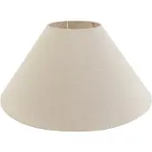 QAZQA Abat-jour en tissu beige rond incliné 55/19/26