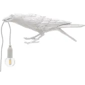 Seletti Lampe oiseau jouant blanc extérieur
