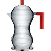 Alessi Pulcina - Machine à expresso, 30 cl, rouge, aluminium