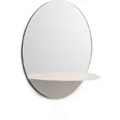 Normann Copenhagen miroir Horizon avec étagère autour blanc