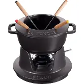 Staub Service à fondue 16cm - noir