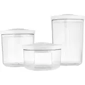 Champion Récipient sous vide Universal pack de 3 (0,7L 1,4L 2L), Appareil de mise sous vide, Transparent