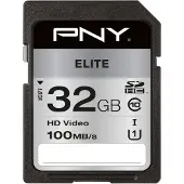 PNY SD XC Card 32GB Elite R100MB/s retail