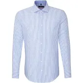 Seidensticker Chemise business bleu fumé / blanc