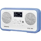 Sangean DPR-77, digitale radio, stereo, DAB+, wit/blauw