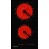 vidaXL Plaque de cuisson vitrocéramique à 2 zones Touch Control 3000 W