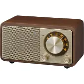 Sangean Genuine mini WR-7 cerise Radio de table portable rétro avec Bluetooth