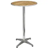 Bolero Mange-debout Rond en frêne pré-traité alliage alu 60cm