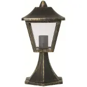 Osram Lampe d'extérieur Lampe pour socle Endura Classic Tradition 33cm noir/or IP44 max. 60W E27 sans ampoule
