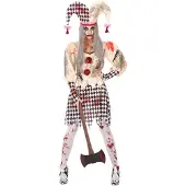 Atosa Bloody Arlequin Costume Doré XS-S Enfants