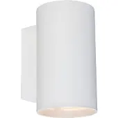 QAZQA Applique murale moderne ronde blanche 2 lumières - Sandy
