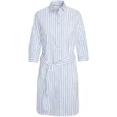 Seidensticker Robe-chemise 'Schwarze Rose' bleu fumé / blanc
