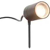 QAZQA Spot encastrable anthracite orientable IP44 - Solo