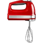 KitchenAid 5KHM9212EER Batteur à main 85 W Rouge, Argent