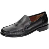 Sioux Carol Semelle en cuir Largeur G Mocassins homme Noir, Taille 11