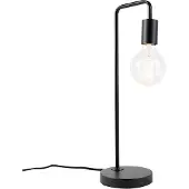 QAZQA Lampe de table moderne noire - Facil