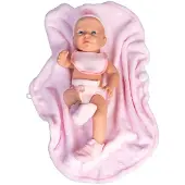 Falca Poupée Bébé Avec Couverture D'enfant 40 Cm Rose