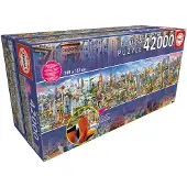 Educa Puzzle XXL 42000 pièces Autour du Monde 17570