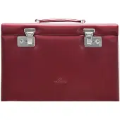 Windrose boîte à bijoux Merino Jewelry Box Big Red bordeaux