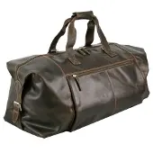 Greenland Nature Cuir sac de voyage sac à épaule Westcoast Traveller Brown brun