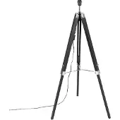 QAZQA Lampadaire noir sans abat-jour - Tripod