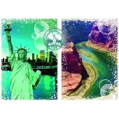 Grafika Puzzle Autour du monde : les États-Unis d'Amérique 2000 pièces