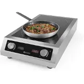 Hendi Cuisinière à induction modèle 7000, Profi Line, 400V/7000W, 405x700x(H)145mm