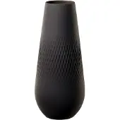 Villeroy & Boch Manufacture Collier Noir Vase Carre L 22.5 cm