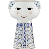 Björn Wiinblad Eva-h18.5 Cm Ceramic Vase Multicolore