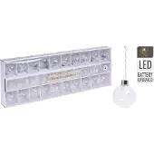 BURI Guirlande lumineuse LED Boules de Noël Flocon de neige Éclairage de fenêtre