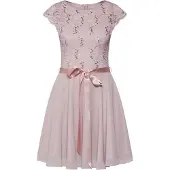 Swing Robe de cocktail poudre / rose ancienne