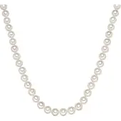 Valero Pearls Chaîne argent / blanc perle